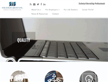 Tablet Screenshot of paradigm-group.com